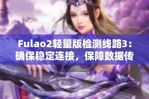 Fulao2輕量版檢測線路3：確保穩(wěn)定連接，保障數(shù)據(jù)傳輸質(zhì)量