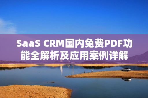 SaaS CRM國(guó)內(nèi)免費(fèi)PDF功能全解析及應(yīng)用案例詳解